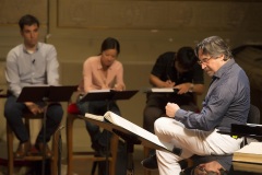 Piano music rehearsals with young conductors and répétiteurs.
