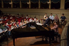 Singers rehearsals.