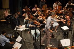 Maestro Ovodok a rehearsal with Orchestra Cherubini.