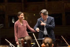 Riccardo Muti with Erina Yashima.