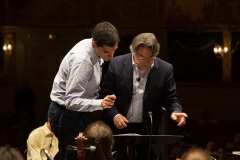 Riccardo Muti with Vincenzo Milletarì.