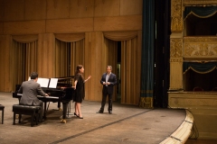 Riccardo Muti presenta l’opera. Claudia Pavone, allieva cantante.