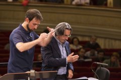 Riccardo Muti durante una prova d’orchestra su Aida – Italian Opera Academy 2017
